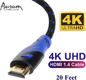 img 3 attached to 🔌 Aurum Ultra Series - HDMI-кабель высокой скорости с Ethernet на 20 футов - поддерживает 3D, ARC [последняя версия]