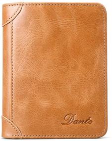 img 4 attached to 👨 Dante Vintage Leather Bifold Wallet for Men's Wallets, Card Cases, and Money Organizers