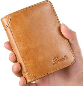 img 1 attached to 👨 Dante Vintage Leather Bifold Wallet for Men's Wallets, Card Cases, and Money Organizers