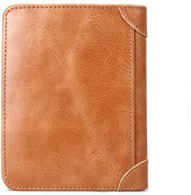 img 3 attached to 👨 Dante Vintage Leather Bifold Wallet for Men's Wallets, Card Cases, and Money Organizers