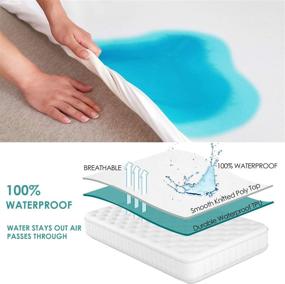 img 3 attached to 🛏️ Kmall Twin Size Waterproof Mattress Protector 2 Pack - Breathable & Noiseless, Ultra Soft Mattress Cover Pad with Deep 15" Pocket for Kids, Pets, and Adults - 38"x 75