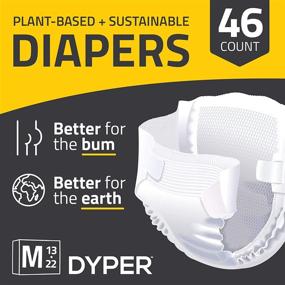 img 3 attached to 🐼 DYPER Bamboo Baby Diapers Size 3 - Natural, Honest Ingredients, Cloth Alternative, Day & Overnight, Plant-Based + Eco-Friendly, Hypoallergenic for Sensitive Newborn Skin, Unscented (46 Count)