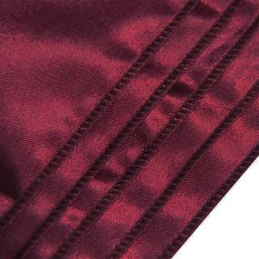 img 1 attached to 🎀 WELMATCH Burgundy Satin Chair Sashes Ties - Set of 12 for Wedding Banquet, Party, and Event Decoration - Elegant Chair Bows in Burgundy Shade