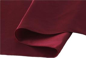 img 2 attached to 🎀 WELMATCH Burgundy Satin Chair Sashes Ties - Set of 12 for Wedding Banquet, Party, and Event Decoration - Elegant Chair Bows in Burgundy Shade