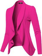 👚 ssoulm women's plus size long sleeve draped open front lightweight blazer: classic elegance for every occasion logo