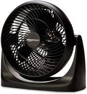 💨 compact and efficient: amazon basics 11-inch small room air circulator fan with 3 speeds logo