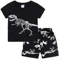 🐯 zoo blue boys' clothing and clothing sets: clothes cartoon animals t shirt logo