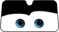 👀 внимание привлекающая взгляд olsus автомобильная солнцезащитная шторка на лобовое стекло: забавный дизайн с картунными глазами для превосходной защиты передней части автомобиля от солнца. логотип