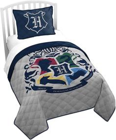 img 4 attached to 🧙 Saturday Park Harry Potter Twin Quilt: 100% Cotton Blanket with Soft Down Alternative Bedding - Oeko-TEX Certified Quality