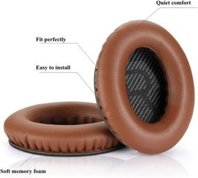 img 2 attached to Замена накладок для ушей Bose Quietcomfort - коричневые для наушников QC15, QC25, QC35 II.