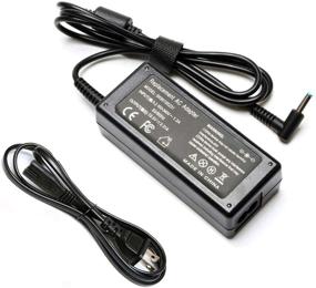 img 4 attached to HP Pavilion x360 15-f233wm 15-f272wm 15-f387wm 17-g119dx 17-g121wm 719309-003 45W Notebook Power Cord Supply - AC Adapter Power Charger