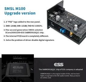 img 2 attached to Улучшенный SEO: SMSL M100 USB ЦАП AK4452 DSD512 Коаксиальный Оптический OTG 32 бит / 768 кГц Hifi Аудио Декодер (Синий)