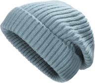 stay cozy this winter with zlyc winter slouchy beanie hat - ribbed knit, stretch, and warm for women and men! logo