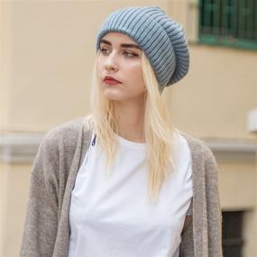 img 3 attached to Stay Cozy this Winter with ZLYC Winter Slouchy Beanie Hat - Ribbed Knit, Stretch, and Warm for Women and Men!