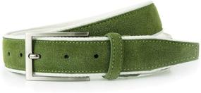 img 3 attached to 👔 Premium Green Genuine Suede Leather Accessories for Men: A Classy Addition to Men's Wardrobe