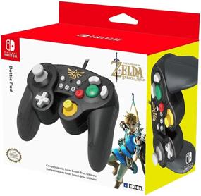 img 4 attached to 🎮 Experience Authentic GameCube Gameplay with HORI Nintendo Switch Battle Pad (Zelda) Controller