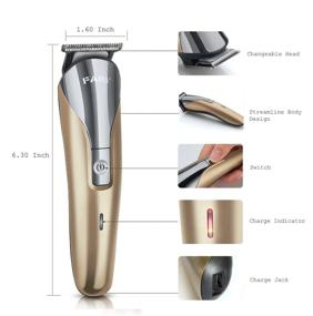 img 1 attached to 💇 FARI Multifunctional Rechargeable Hair Trimmer Kit - All in One Grooming Set for Nose, Ear, Beard, Mustache, and Hair Cutting - Fast Charge, Champagne Color - Ideal for Barbers, Salons, and Home Use