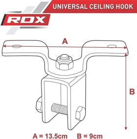 img 3 attached to Premium Heavy Duty RDX Iron Boxing Punching Bag Ceiling Hook Mount Hanger for MMA Training - Ultimate Strength and Durability