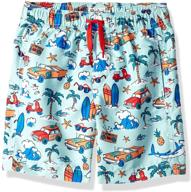 🩳 hatley boys' swim shorts logo