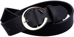 img 2 attached to Earnda Womens Leather Jeans Fashion Women's Accessories and Belts