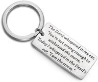 🌩️ fustmw inspirational keychain: i am the storm - motivating jewelry & encouragement gift logo