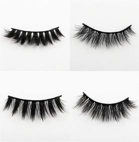 img 1 attached to Newcally Faux Mink Lashes Pack: Оптовая партия 20 пар драматических, длинных, объемных и пушистых накладных ресниц