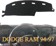 dodge ram 94-97 dash cover mat pad: protect your dashboard with black y45 logo