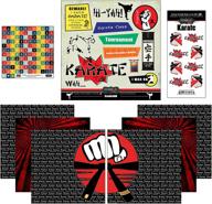 🥋 embrace martial arts excitement with the scrapbook customs go big karate themed paper and stickers scrapbook kit logo
