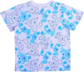 img 2 attached to 🐾Футболка футболка с рукавом "Blue's Clues Paw Print" и брюки джоггер для мальчиков от Nickelodeon