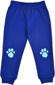 img 1 attached to 🐾Футболка футболка с рукавом "Blue's Clues Paw Print" и брюки джоггер для мальчиков от Nickelodeon