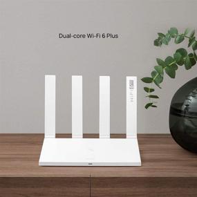 img 2 attached to HUAWEI WiFi 6 Plus Smart WiFi Router AX3: Dual-core Wireless Router with 3000Mbps Gigabit Rate for Home and Office Internet - Global Version (EU Plug, US Adapter)
