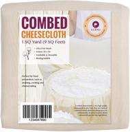 grade 100 combed cheesecloth: hemmed cheese cloth for straining & cooking | 9 sq feet, 100% unbleached cotton logo