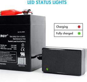 img 1 attached to 🔌 Tenergy TN600 Wall Smart Charger: Fast Charging for 6V & 12V Sealed Lead Acid Batteries