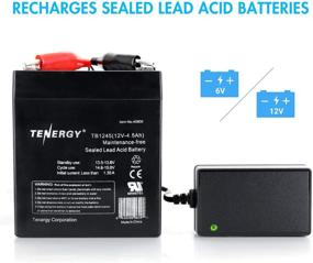 img 3 attached to 🔌 Tenergy TN600 Wall Smart Charger: Fast Charging for 6V & 12V Sealed Lead Acid Batteries