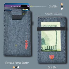 img 2 attached to Mens Slim Front Pocket Wallet Men's Accessories