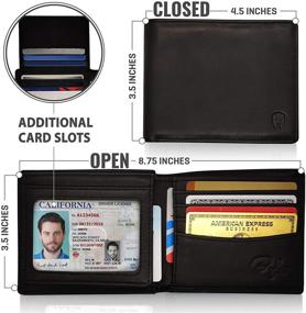 img 3 attached to Window Wallet Bifold Capacity Travel