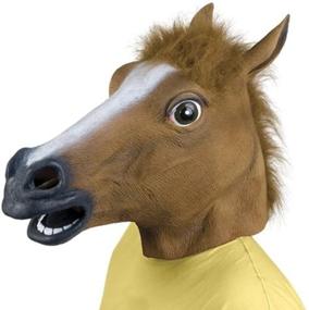 img 1 attached to Kingmys® Latex Horse Head Brown
