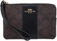 👜 stylish coach f58035 wristlet - signature leather women's handbags & wallets: elegant and functional accessories logo