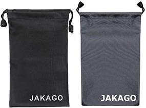 img 4 attached to 2 Pack Soft Microfiber Cell Phone & Sunglasses Storage Bags: Waterproof Pouch with Drawstring Closure - Ideal for Glasses, Electronic Gadgets & More!