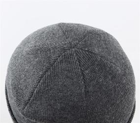 img 1 attached to Men's Winter Hats - Home Prefer 🧢 Acrylic Knit Cuff Beanie Cap for Warm Daily Wear