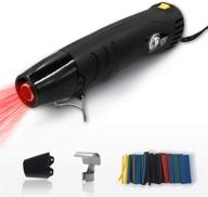 🔥 tyt mini heat gun - portable 350w 662°f hot air gun for crafts, resin, paint drying | handheld embossing heat gun with reflector nozzle, shrink tubing | long 6.56ft power cable logo