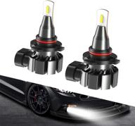 🚙 sealight 9145 9140 h10 led fog light bulb: super bright 6200 lumens 6000k xenon white canbus led lights for car, truck and van - pack of 2 logo