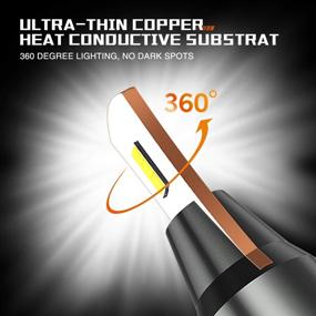 img 2 attached to 🚙 SEALIGHT 9145 9140 H10 LED лампа для противотуманной фары: Супер Яркий 6200 люмен 6000K Ксеноново-белые CANBUS LED огни для автомобиля, грузовика и фургона - Упаковка из 2 шт.