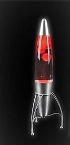 img 1 attached to 🚀 18 Inch Retro Rocket Lava Lamp in RED - Rhode Island Novelty