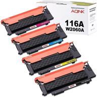 4-pack remanufactured 116a toner cartridge set for hp color laser mfp 179fnw 178nw 150nw printer – compatible with w2060a w2061a w2062a w2063a (bcmy) logo