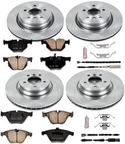 img 1 attached to 🔧 Улучшенный тормозной комплект Power Stop KOE6057 Autospecialty с тормозными роторами ОЕ и керамическими накладками на тормозные колодки - замена передних и задних.