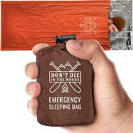 stay protected in the wilderness with 'don't die woods extension extra thick' logo