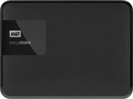 💻высокопроизводительный портативный жесткий диск wd easystore 2 тб usb 3.0 в элегантном черном дизайне логотип