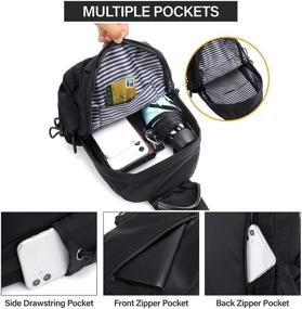 img 2 attached to Peicees Crossbody Backpack: Stylish, Waterproof, and Versatile