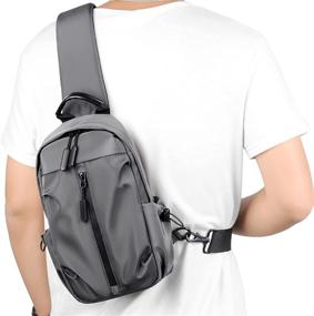 img 4 attached to Peicees Crossbody Backpack: Stylish, Waterproof, and Versatile